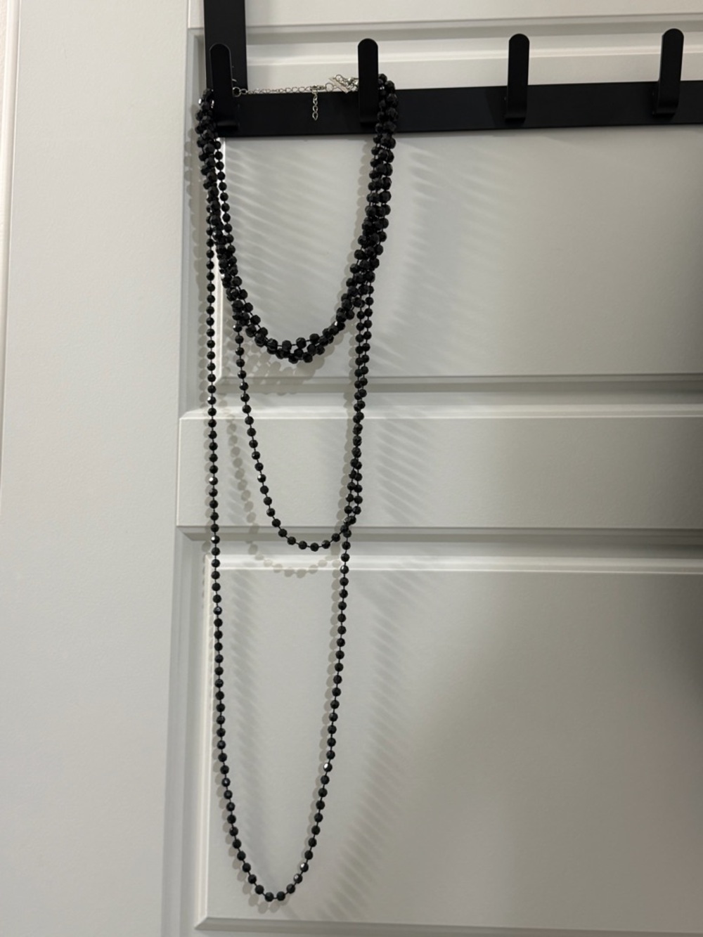 ☀️ Black Layered Beaded Necklace - Women's Jewelry